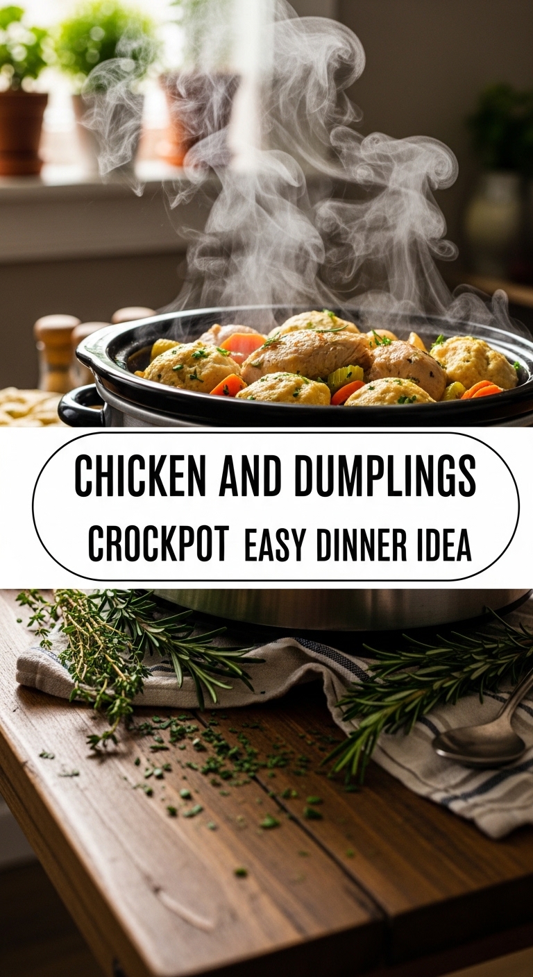 Chicken And Dumplings Crockpot Easy Dinner Idea