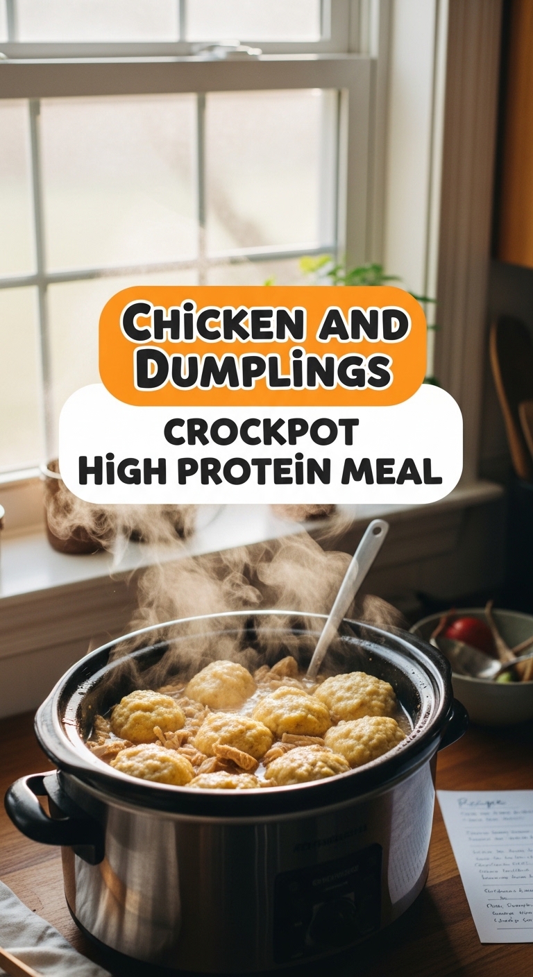 Chicken And Dumplings Crockpot High Protein Meal