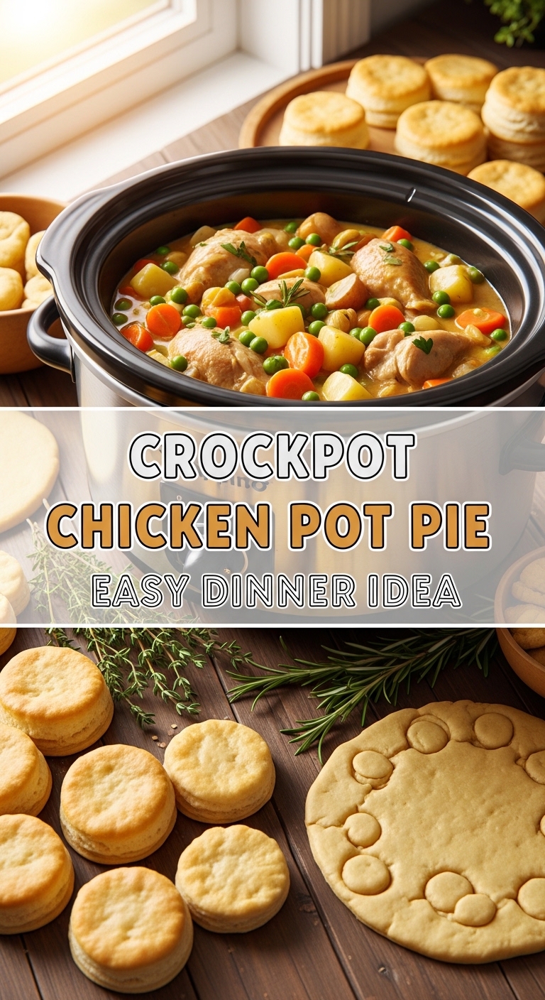 Crockpot Chicken Pot Pie Easy Dinner Idea