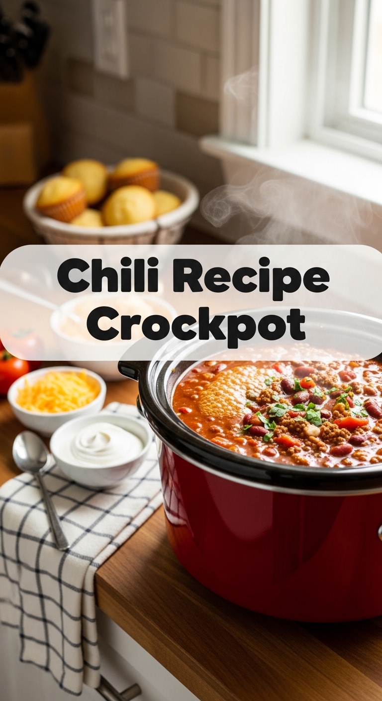 Chili Recipe Crockpot Warm Family Dinner