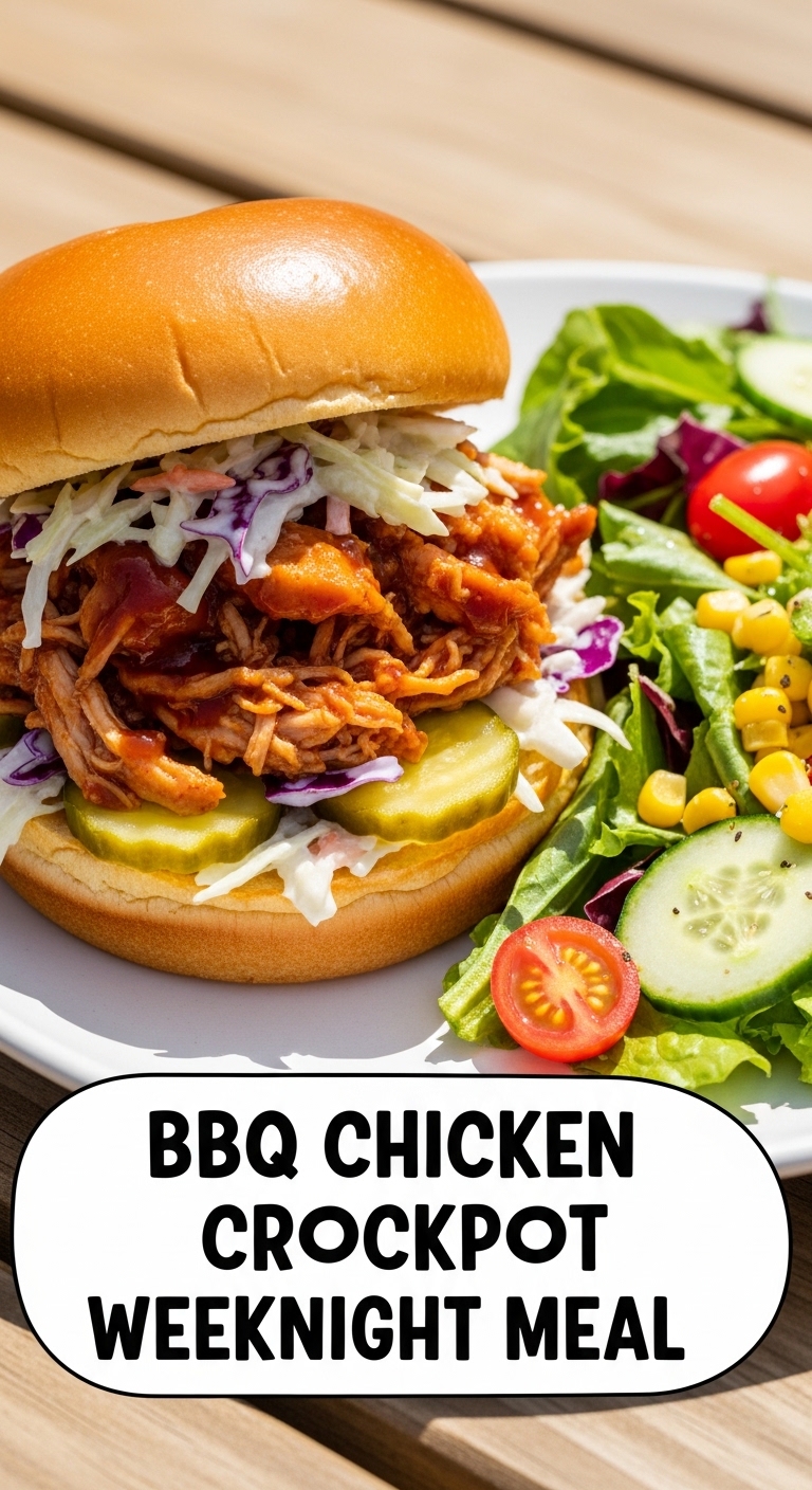 Bbq Chicken Crockpot Weeknight Meal