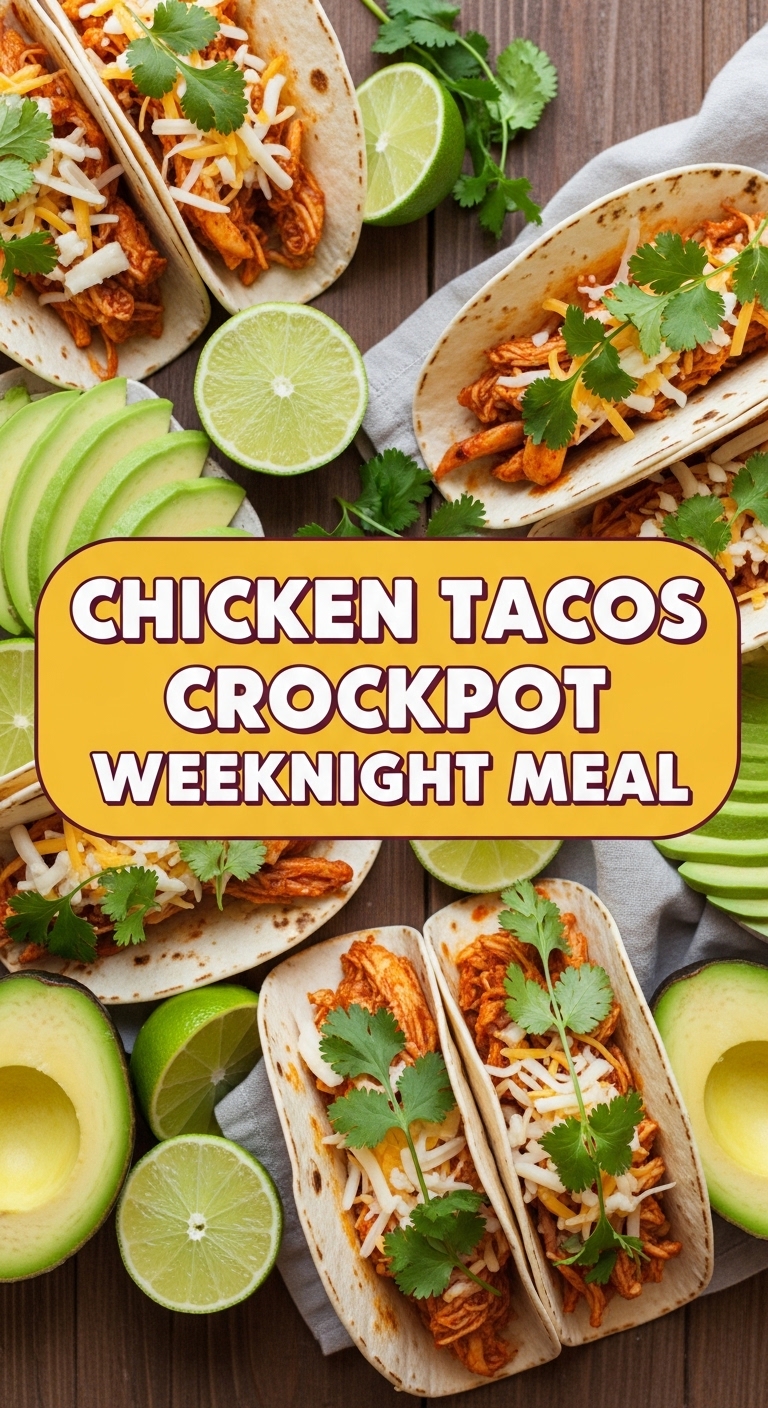 Chicken Tacos Crockpot Weeknight Meal
