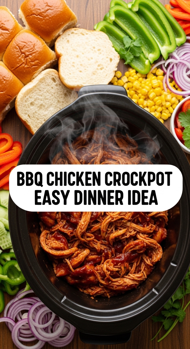 Bbq Chicken Crockpot Easy Dinner Idea