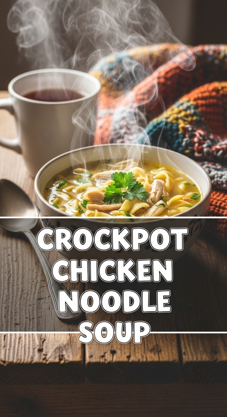 Crockpot Chicken Noodle Soup Cozy Comfort Food