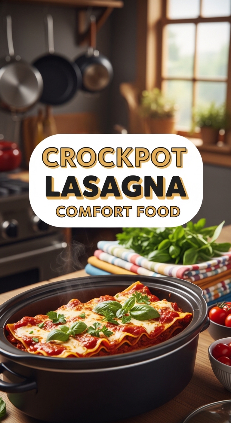 Crockpot Lasagna Comfort Food