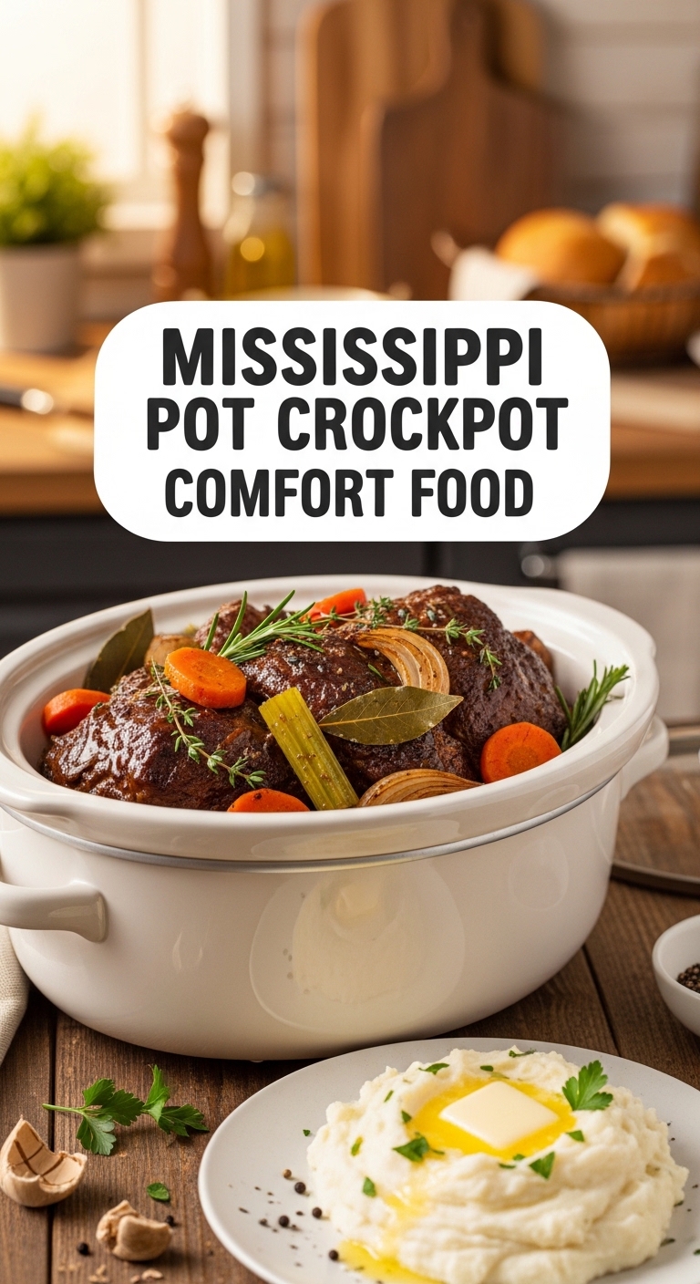 Mississippi Pot Roast Crockpot Comfort Food