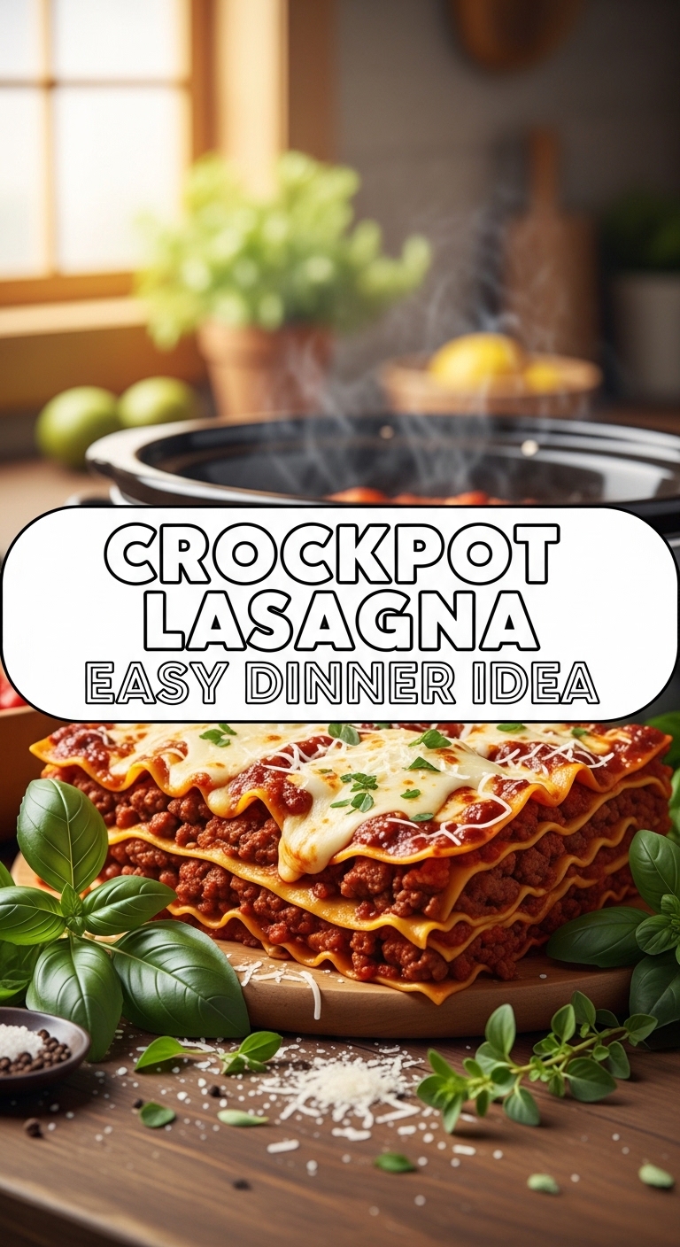 Crockpot Lasagna Easy Dinner Idea