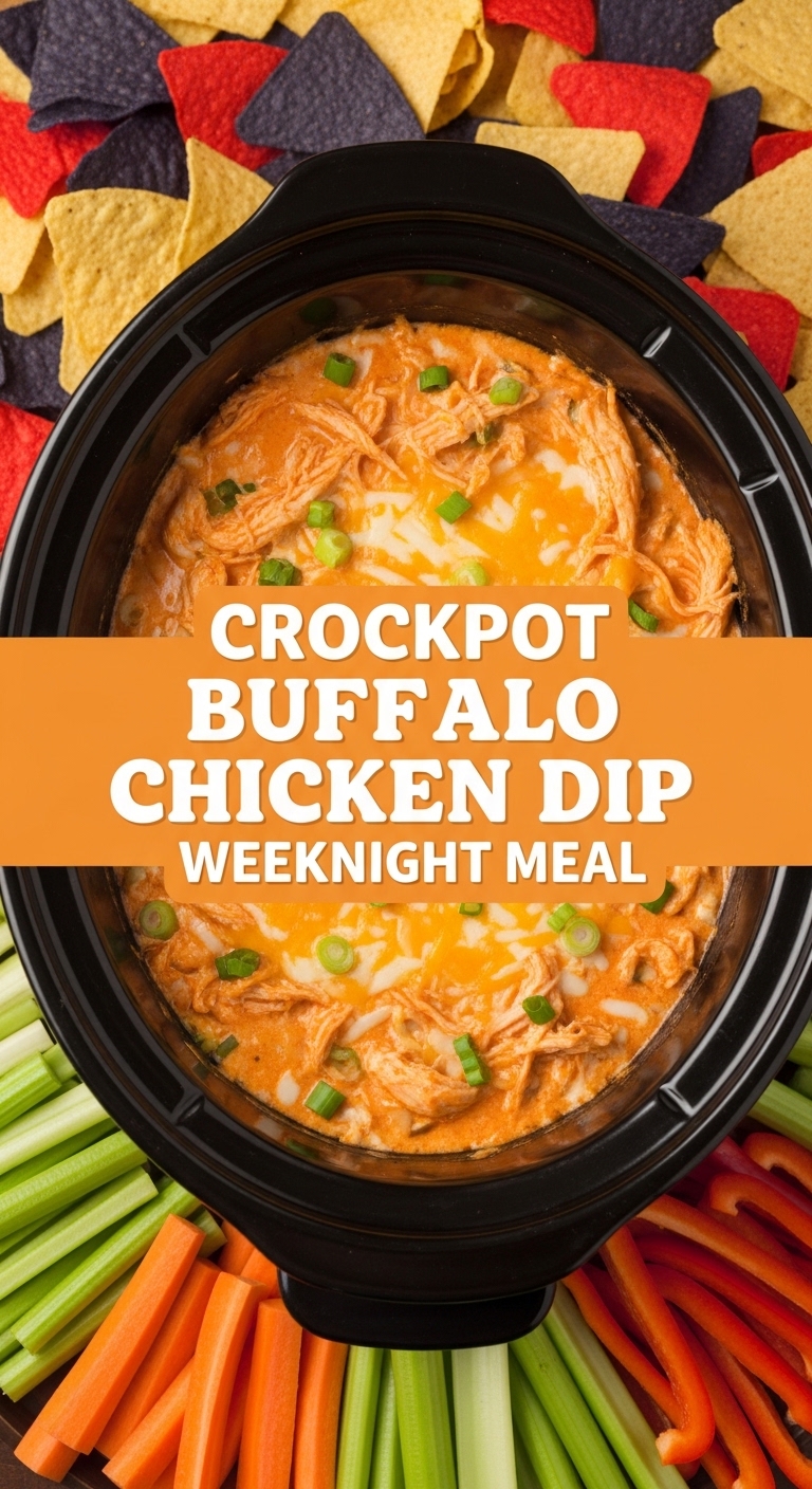 Crockpot Buffalo Chicken Dip Weeknight Meal