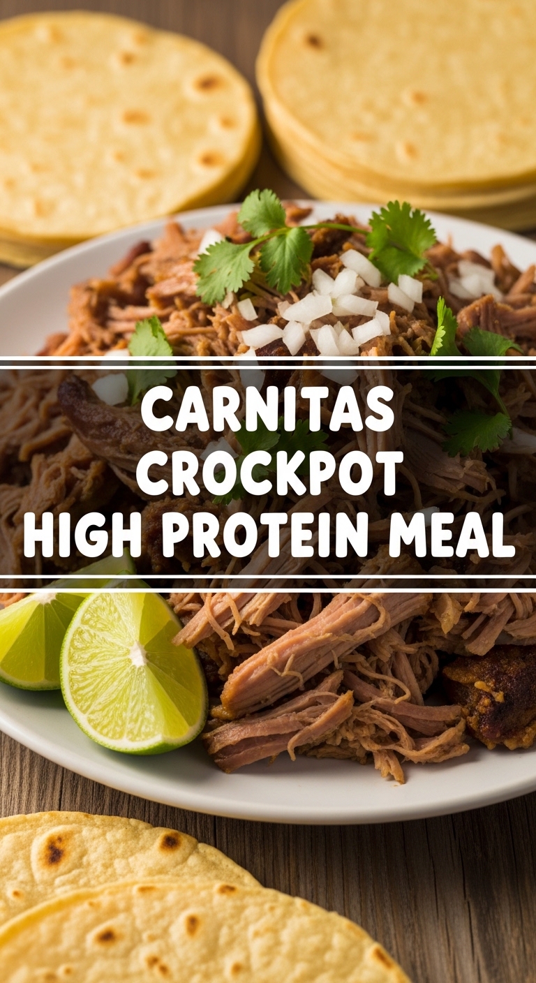 Carnitas Crockpot High Protein Meal