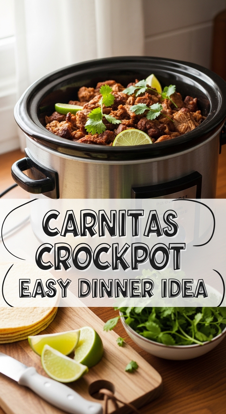 Carnitas Crockpot Easy Dinner Idea