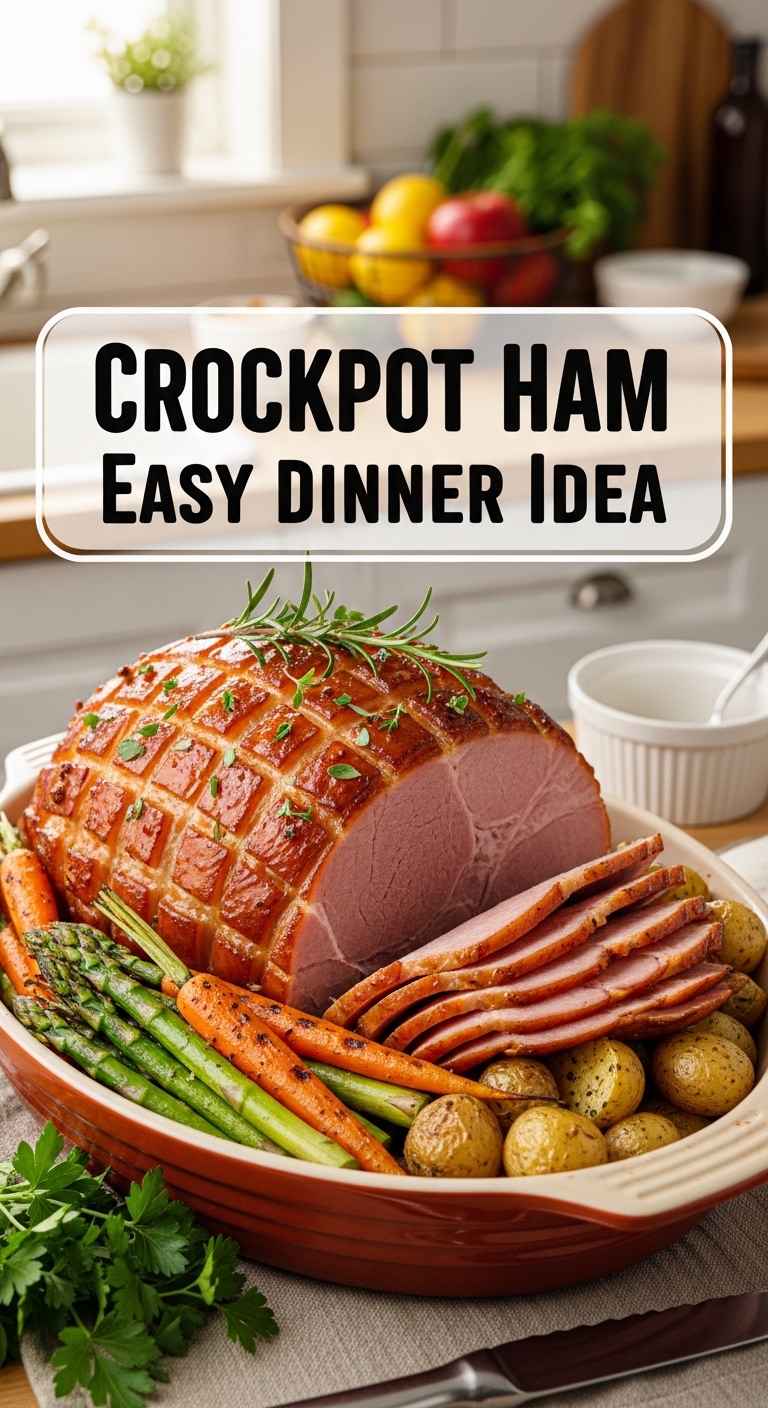 Crockpot Ham Easy Dinner Idea