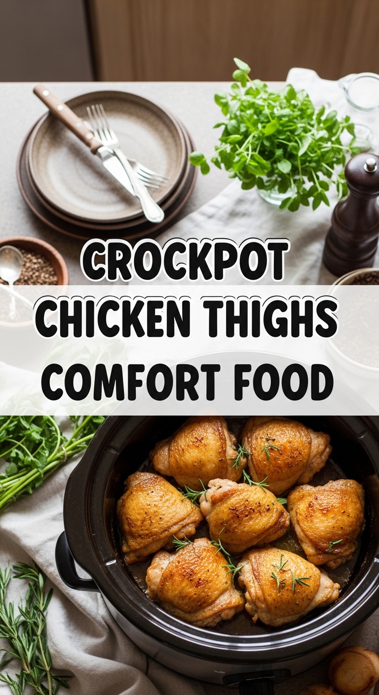 Crockpot Chicken Thighs Comfort Food