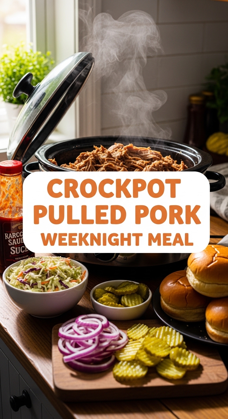 Crockpot Pulled Pork Weeknight Meal