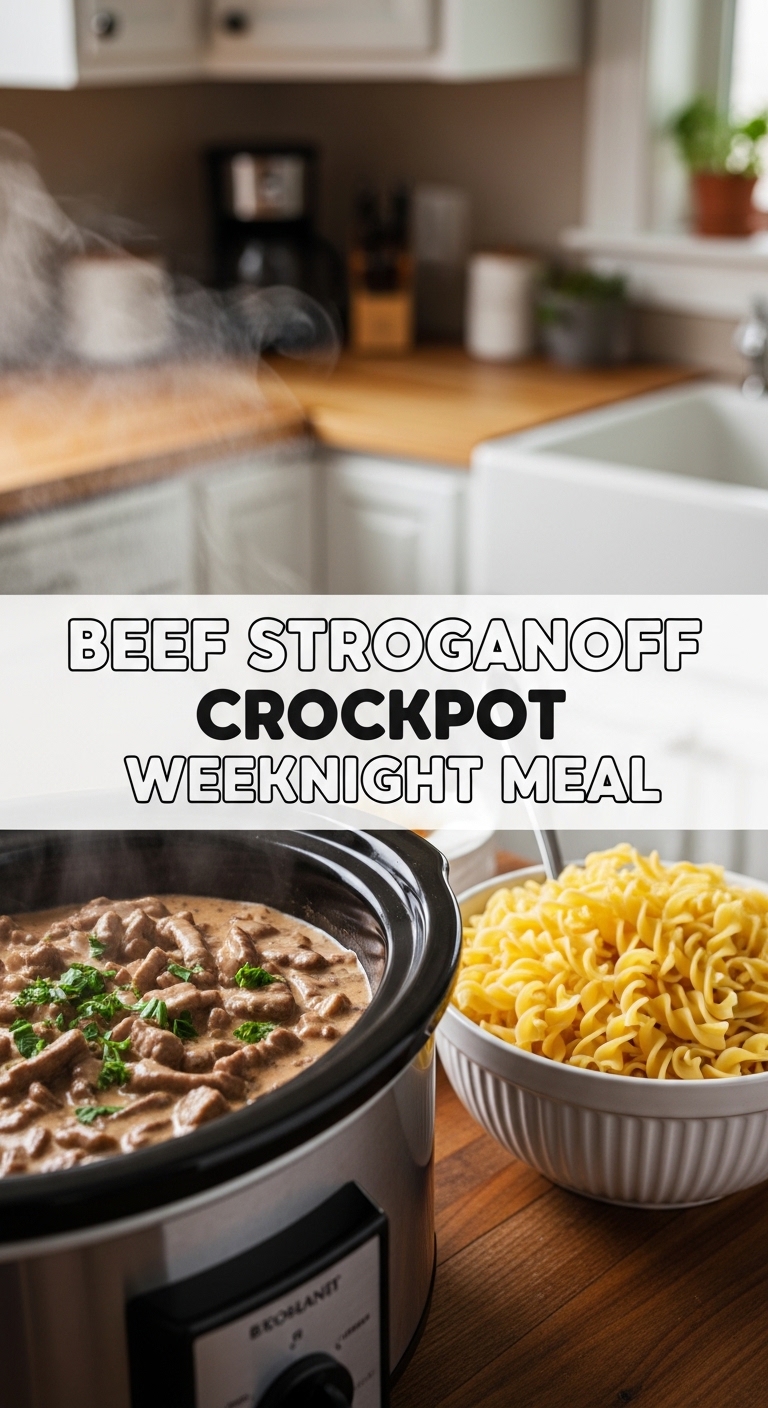 Beef Stroganoff Crockpot Weeknight Meal