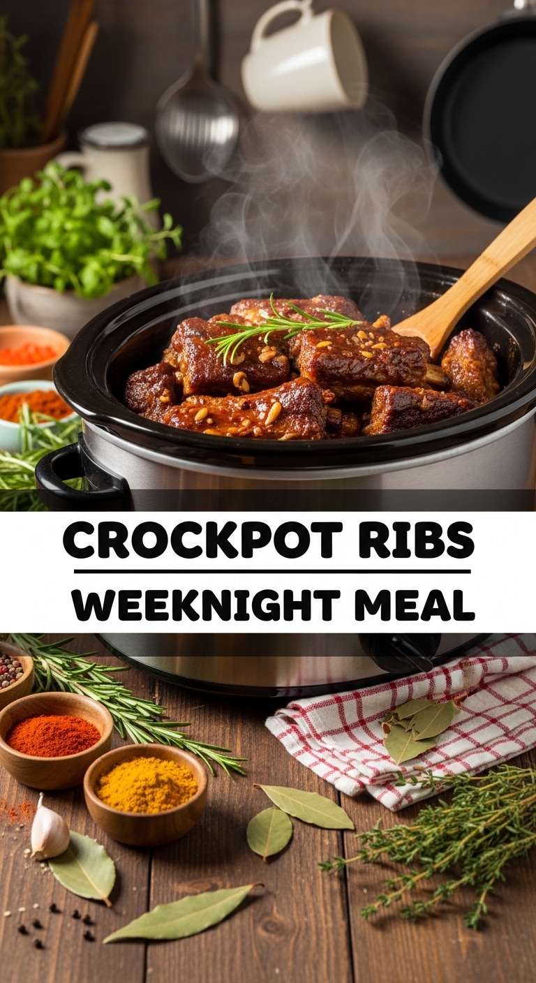 Crockpot Ribs Weeknight Meal