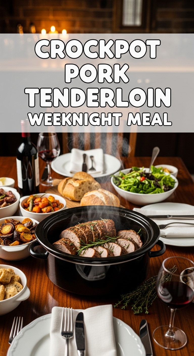 Crockpot Pork Tenderloin Weeknight Meal