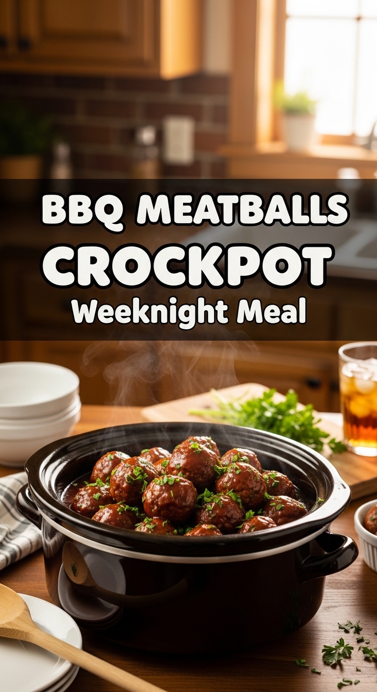 Bbq Meatballs Crockpot Weeknight Meal