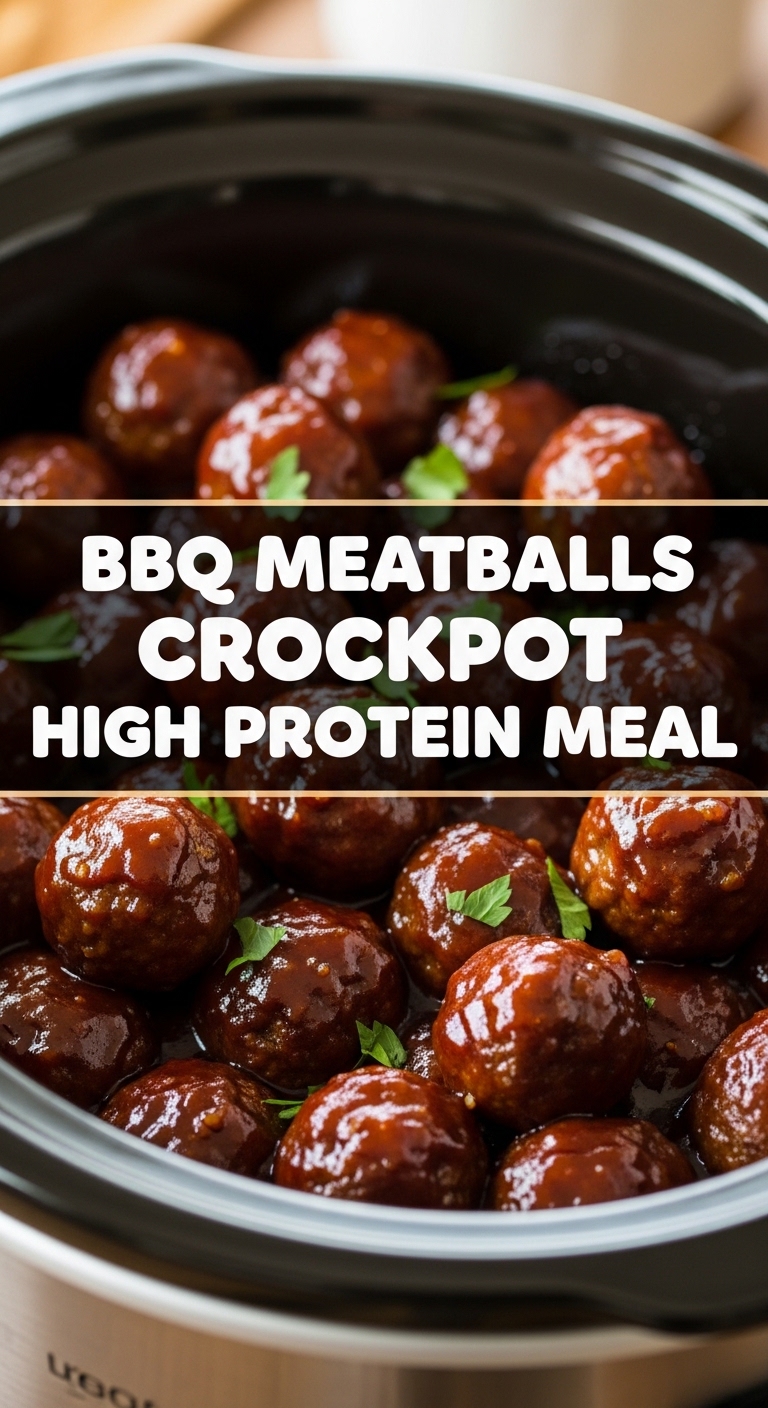 Bbq Meatballs Crockpot High Protein Meal