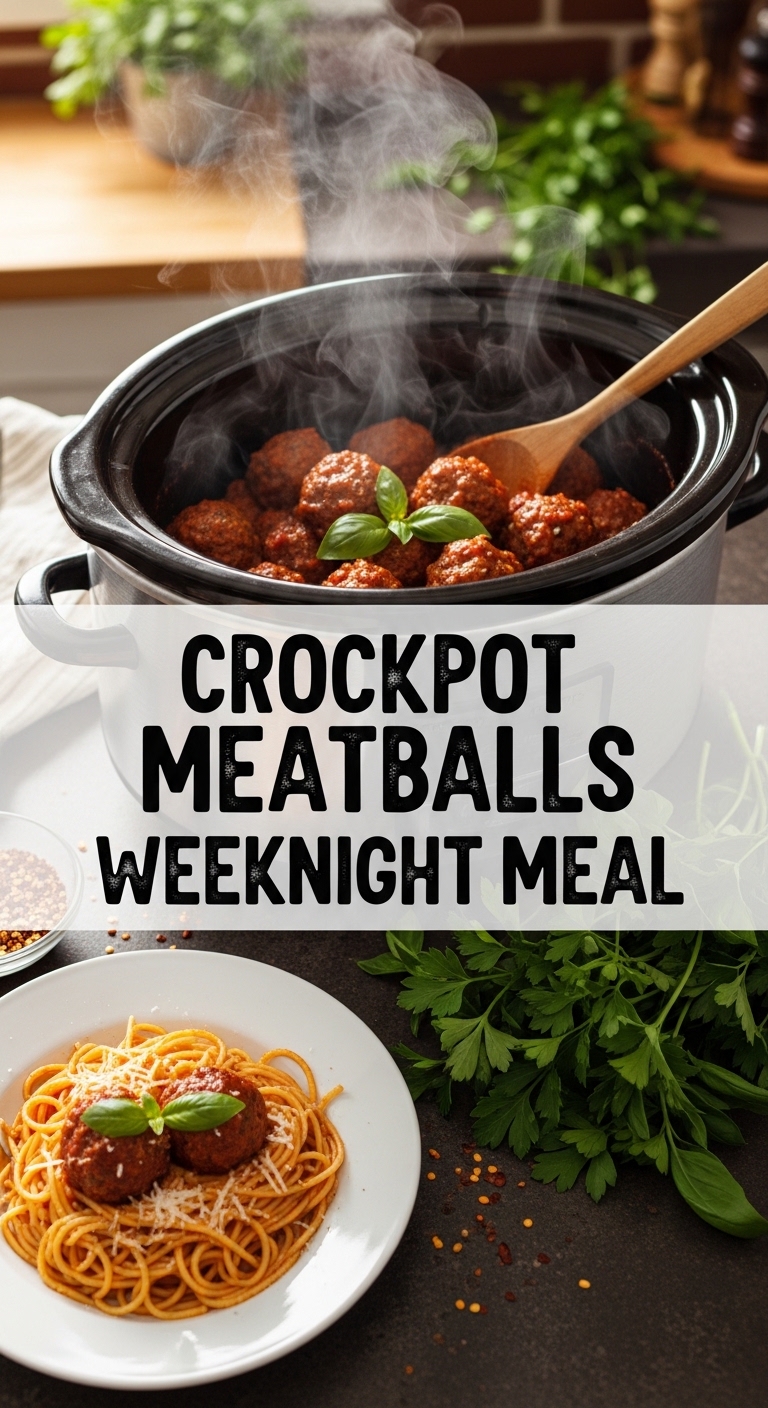 Crockpot Meatballs Weeknight Meal