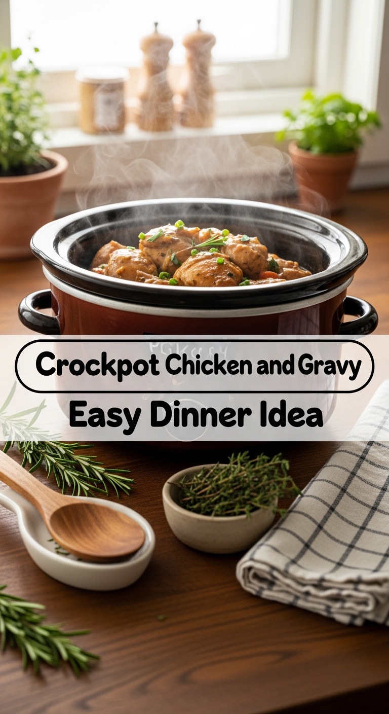Crockpot Chicken And Gravy Easy Dinner Idea