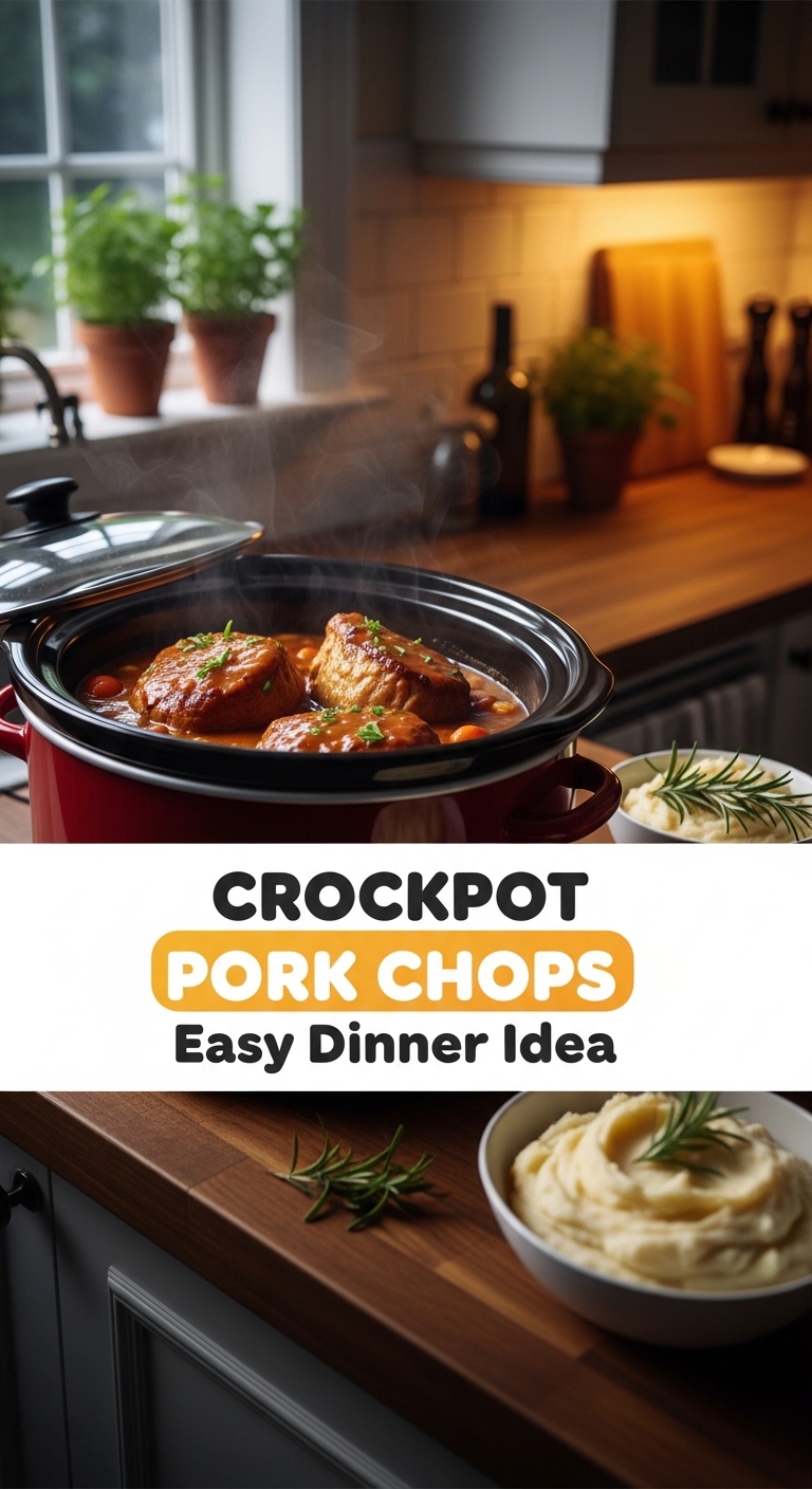 Crockpot Pork Chops Easy Dinner Idea
