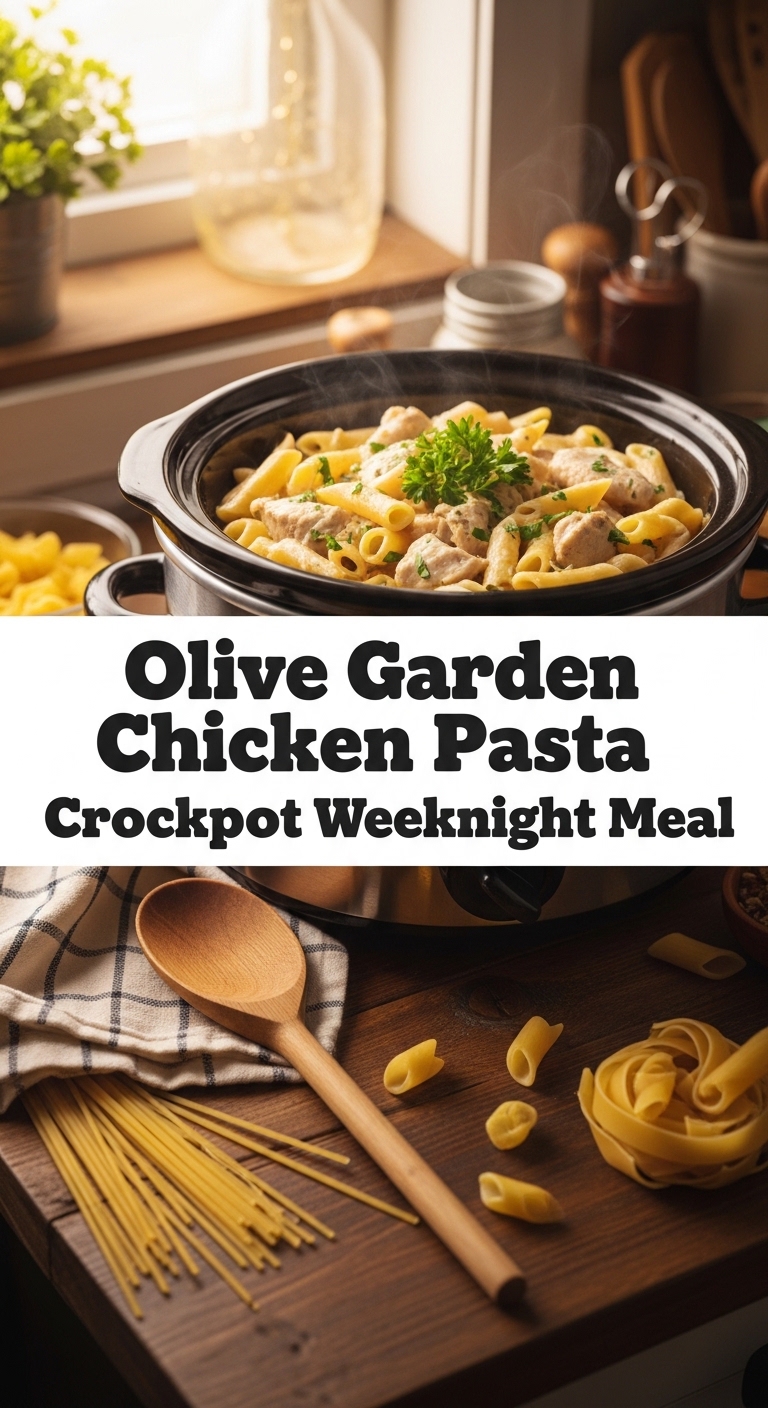 Olive Garden Chicken Pasta Crockpot Weeknight Meal