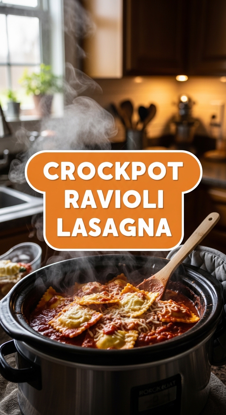 Crockpot Ravioli Lasagna High Protein Meal