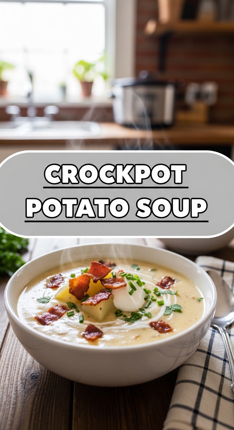 Crockpot Potato Soup Hearty Homemade Meal
