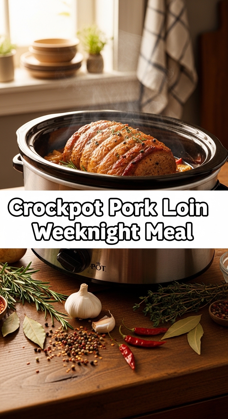 Crockpot Pork Loin Weeknight Meal