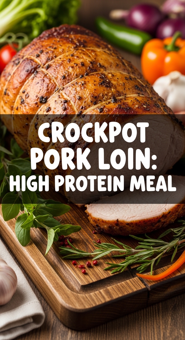 Crockpot Pork Loin High Protein Meal
