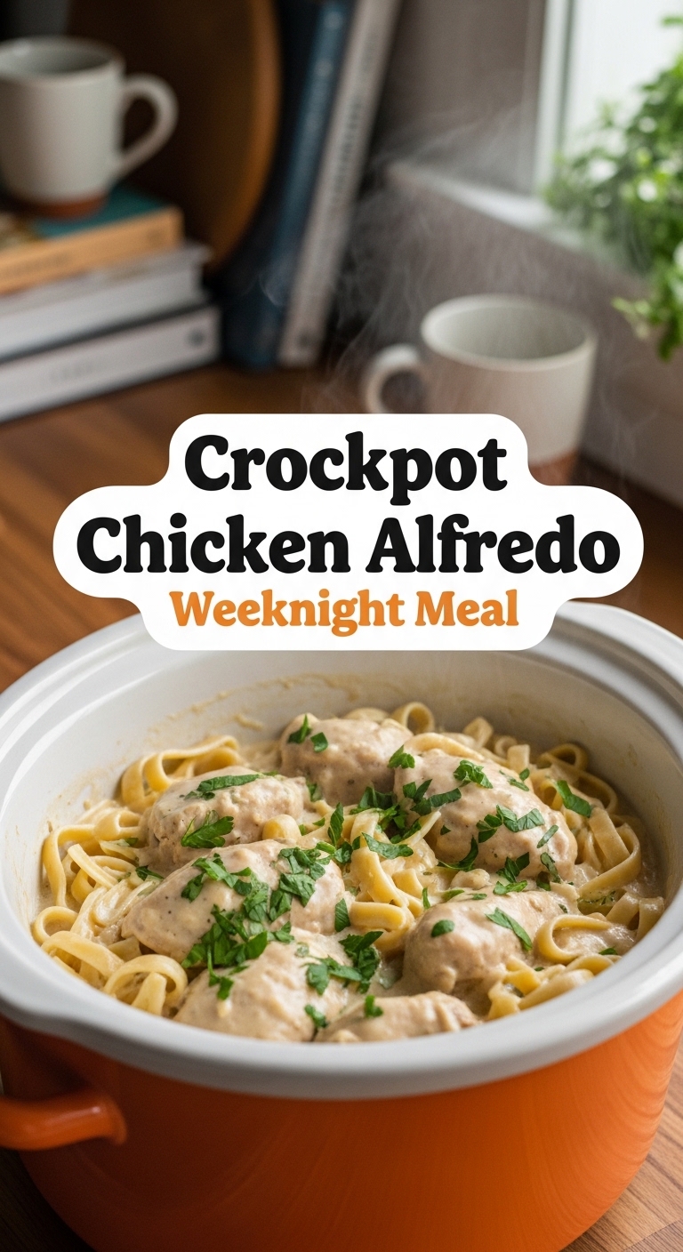 Crockpot Chicken Alfredo Weeknight Meal