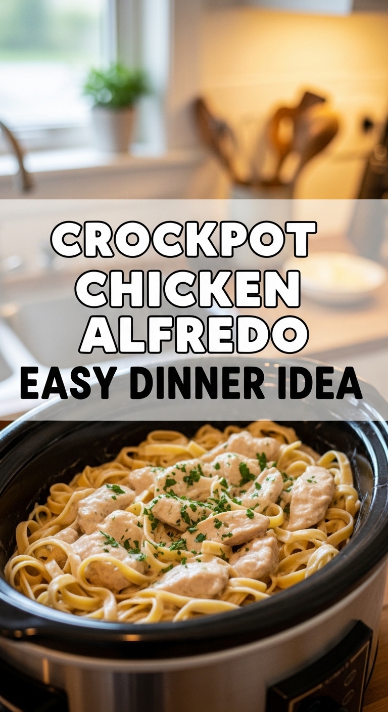 Crockpot Chicken Alfredo Easy Dinner Idea