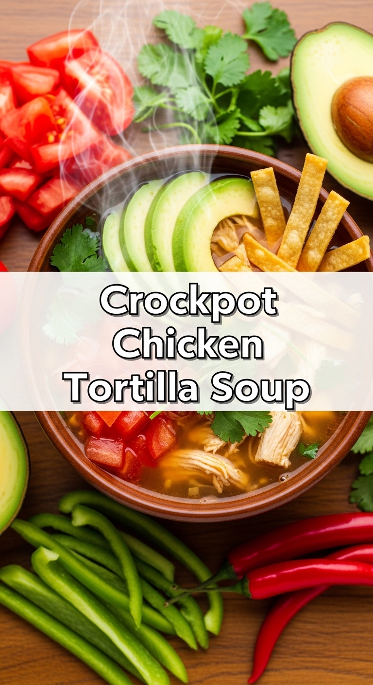Crockpot Chicken Tortilla Soup Hearty Homemade Meal