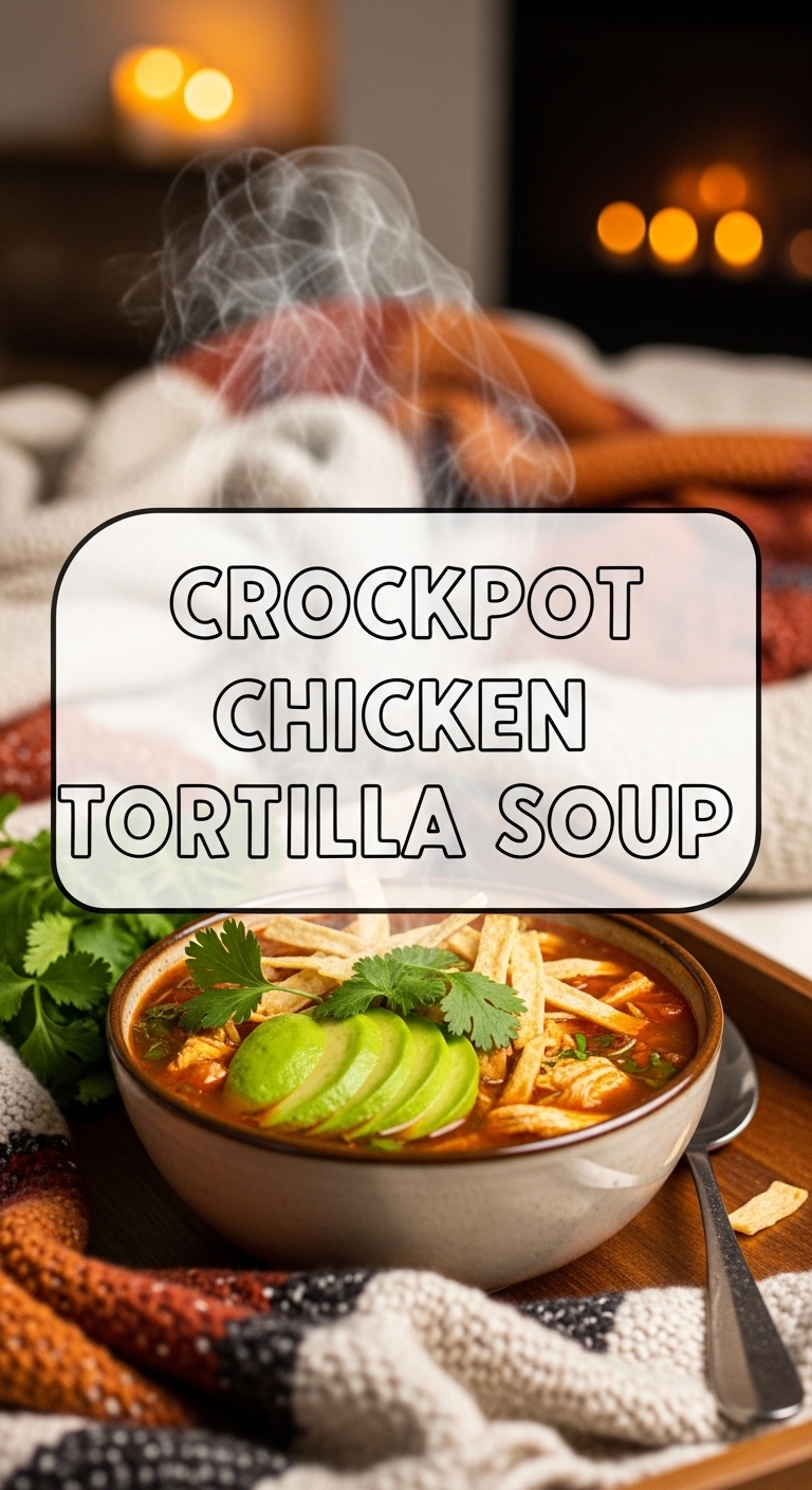 Crockpot Chicken Tortilla Soup Cozy Comfort Food