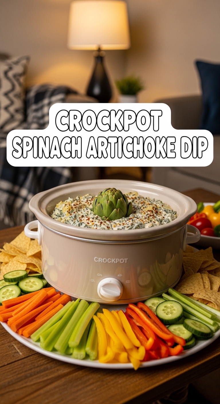 Crockpot Spinach Artichoke Dip Easy Dinner Idea