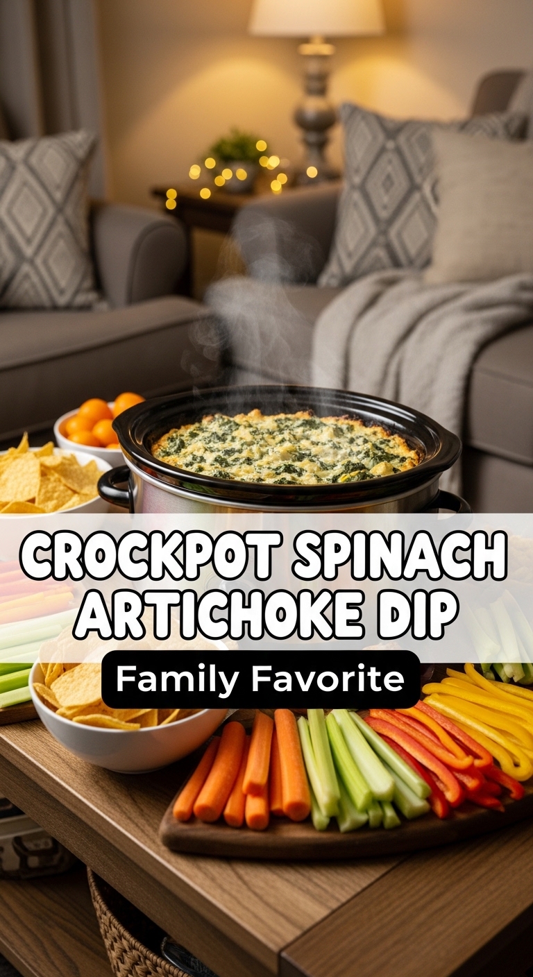 Crockpot Spinach Artichoke Dip Family Favorite