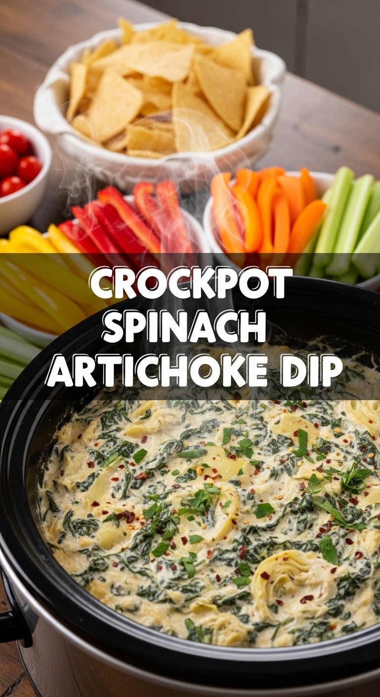 Crockpot Spinach Artichoke Dip Weeknight Meal