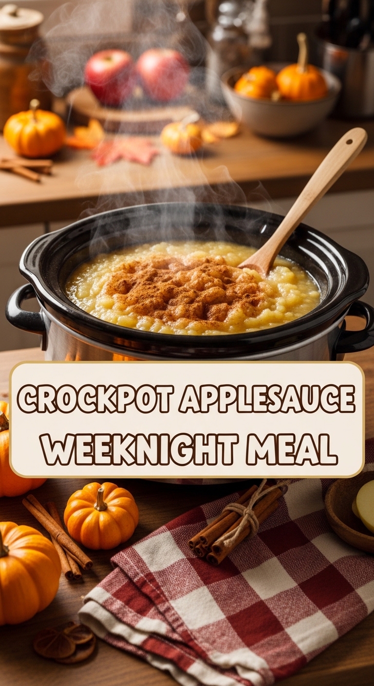 Crockpot Applesauce Weeknight Meal