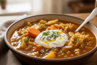 Cabbage Soup With Yogurt