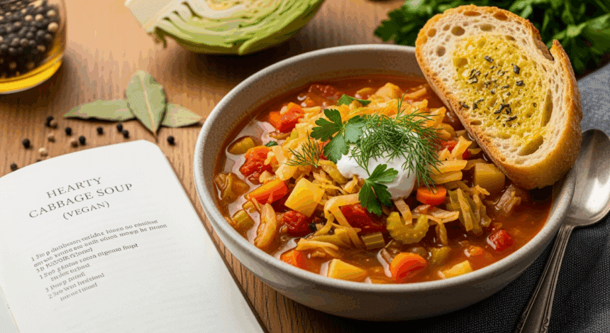 Hearty Cabbage Soup Recipe Vegan