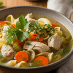 Homemade Chicken Soup With Herbs