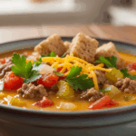 Low Calorie Cheeseburger Soup