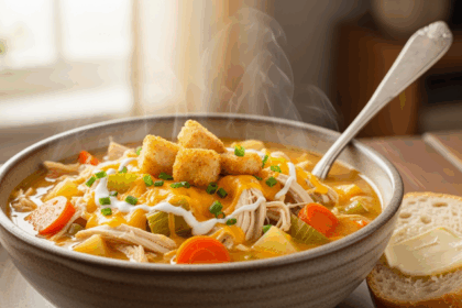 Cheesy Chicken Soup Dish