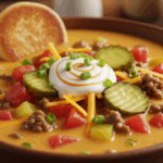 Quick Cheeseburger Soup