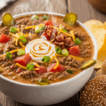 The Best Cheeseburger Soup