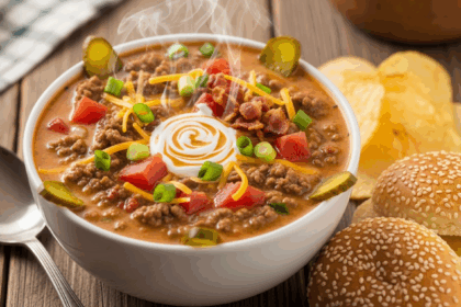 The Best Cheeseburger Soup
