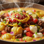 Cheeseburger Gnocchi Soup
