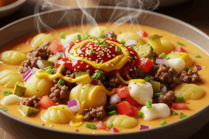 Cheeseburger Gnocchi Soup
