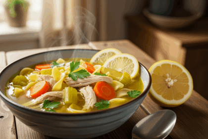 Comforting Chicken Soup With Lemon