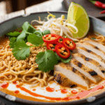 Thai Peanut Chicken Ramen Soup